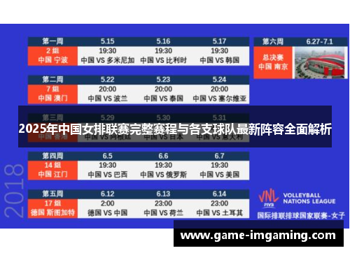 2025年中国女排联赛完整赛程与各支球队最新阵容全面解析
